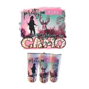 Pretty in Pink Camo Tumbler